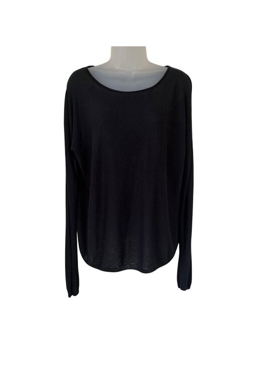 Vince Tops - Vince Linen-Blend Hi-Lo Sweater Top